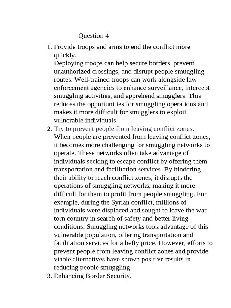 Strategies to Combat People Smuggling | PDF