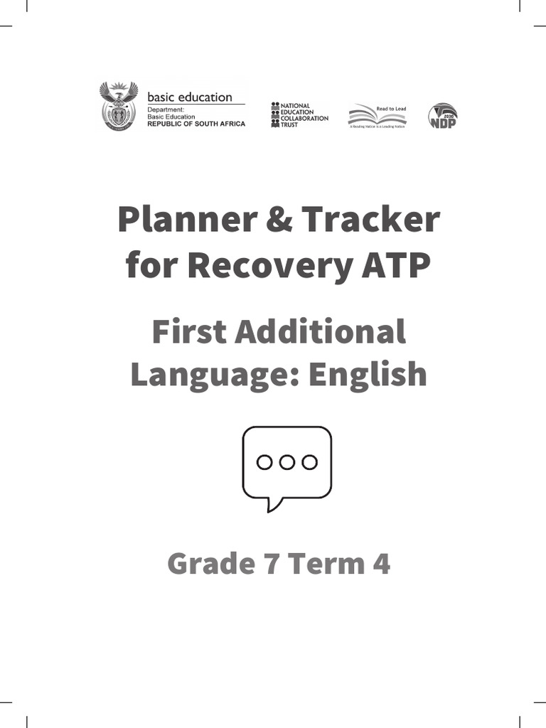 Grade 7 Term 4 EFAL Recovery Planner | PDF | Adjective | Reading ...