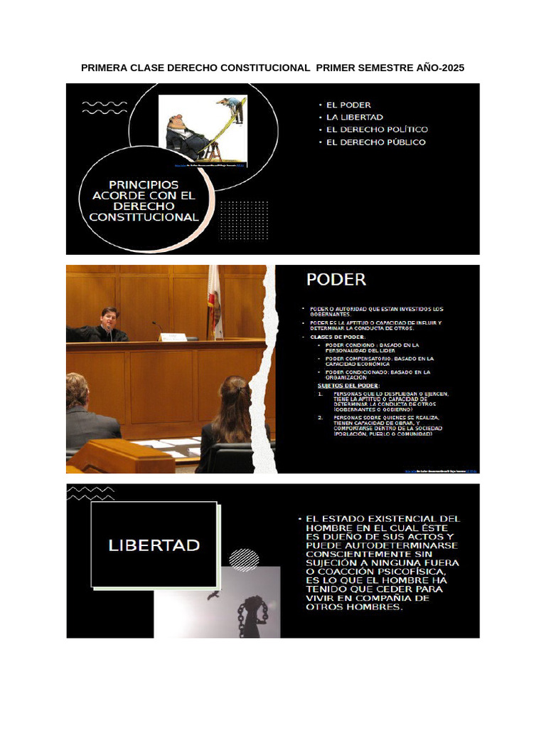 Clase de Derecho Constitucional 2025 | PDF