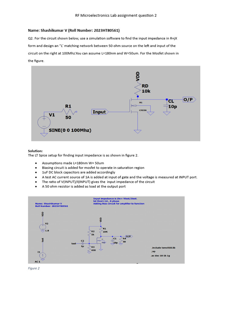 RF Lab: L-Match Network Design | PDF