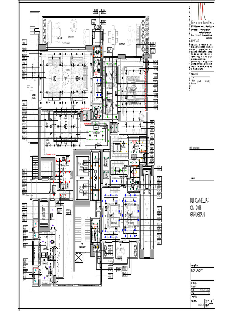 Waterfall Bar RCP Layout Details | PDF