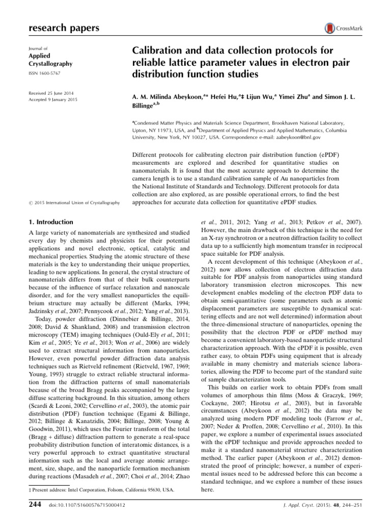 Abeykoon et al 2015 calibration and data collection protocols for