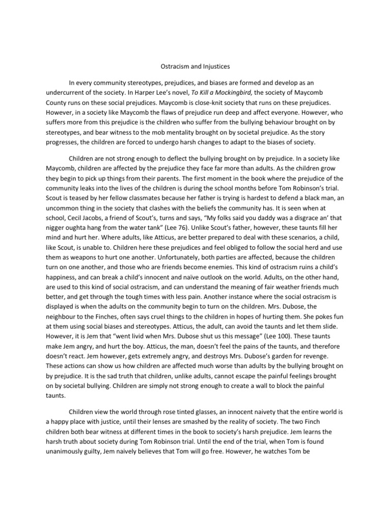 To Kill a Mockingbird Essay and TKAM Themes Guide