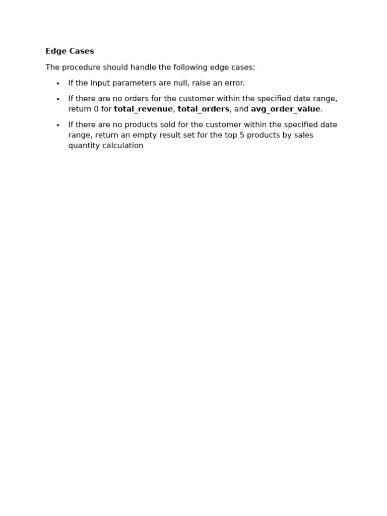 Handling Edge Cases in Revenue Calculation | PDF
