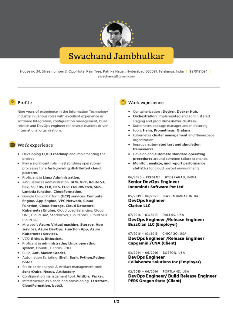 Swachand Jambhulkar | PDF | Cloud Computing | Microsoft Azure