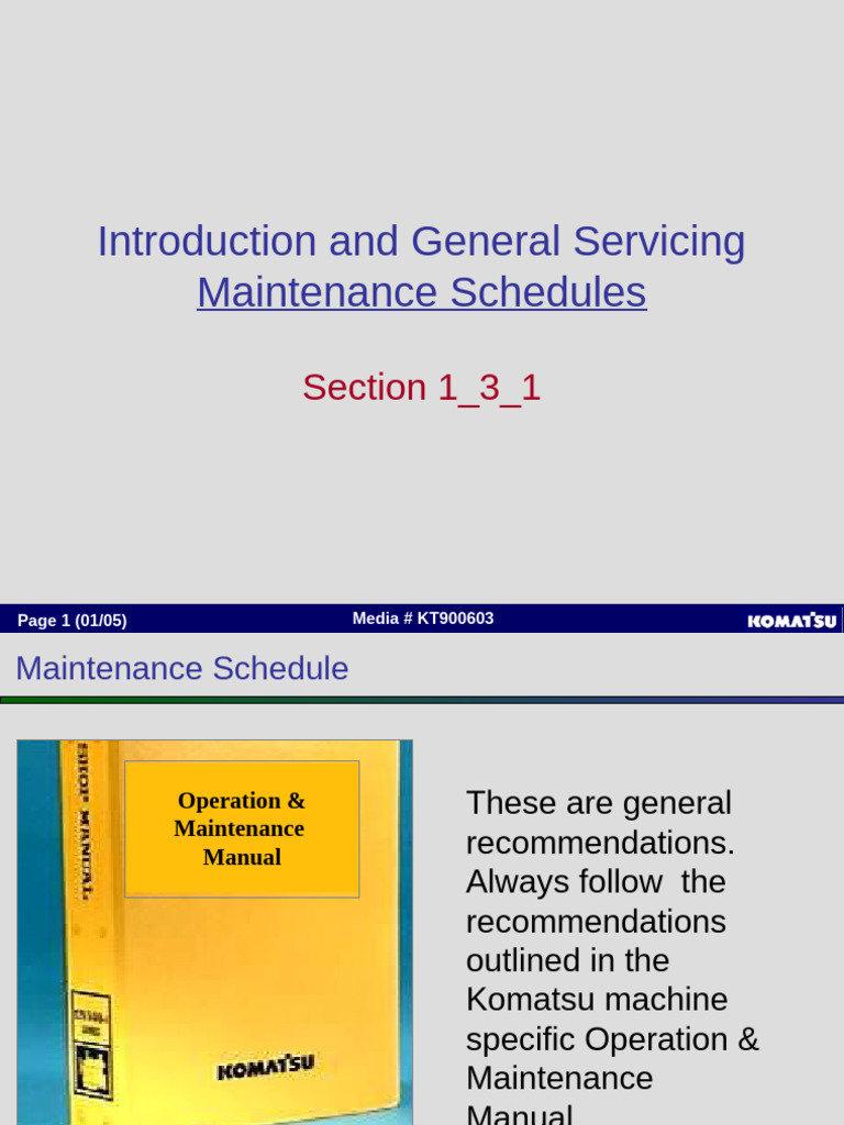Komatsu HD465-7 Maintenance Guide | PDF | Leak | Motor Oil