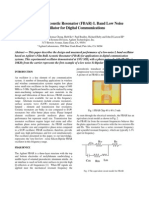 A Film Bulk Acoustic Resonator (FBAR) L Band Low Noise Oscillator For Digital Communications