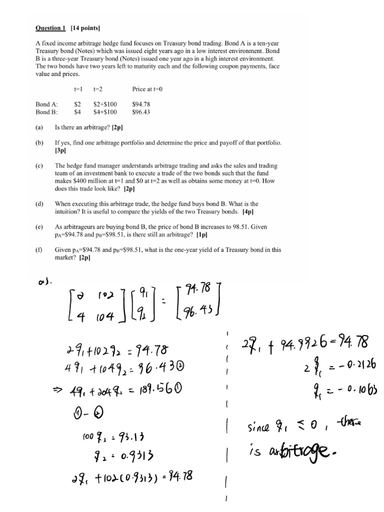 Due 2.20 | PDF | Arbitrage | Economic Theories