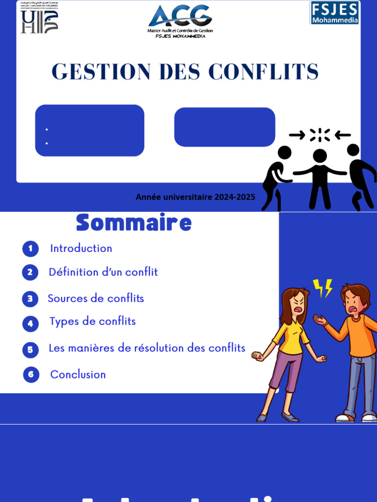 Gestion des Conflits et Résolutions | PDF