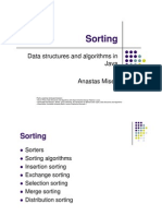 Sorting: Data Structures and Algorithms in Data Structures and Algorithms in Java