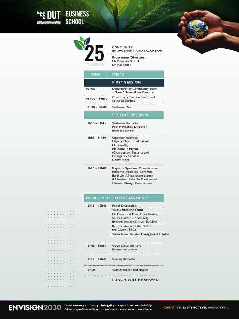 Community Engagement Event Agenda | PDF