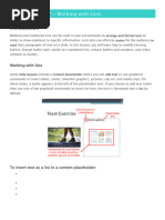 Formatting Bulleted and Numbered Lists | PDF | Microsoft Power Point | Text