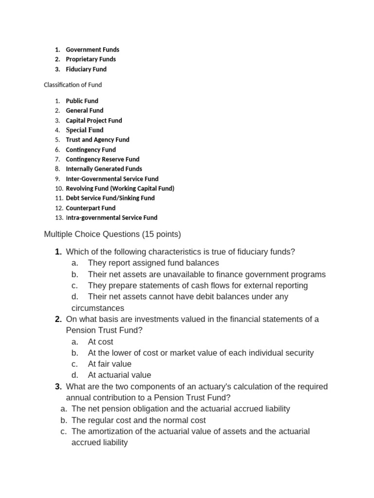 Types of Government Funds Explained | PDF | Fund Accounting | Expense