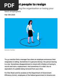 How to get people to resign_The Economist