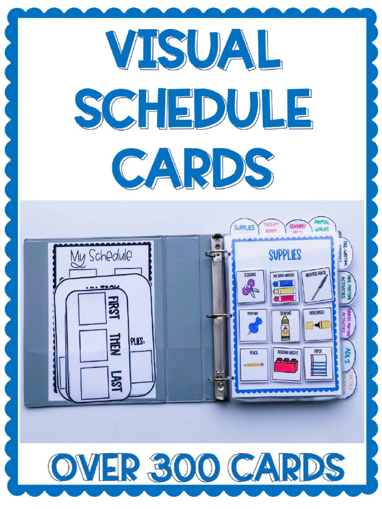 VisualScheduleCardsFirstThenBoardOccupationalTherapy 1 | PDF