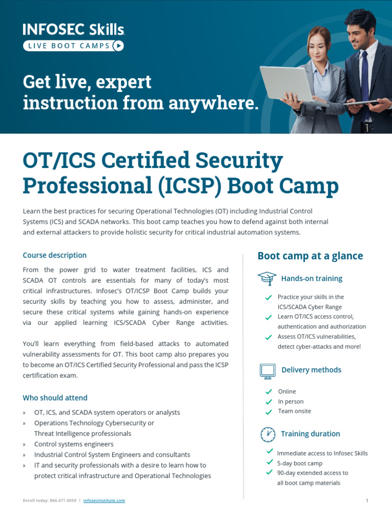SCADA Security Boot Camp Overview | PDF | Security | Computer Security