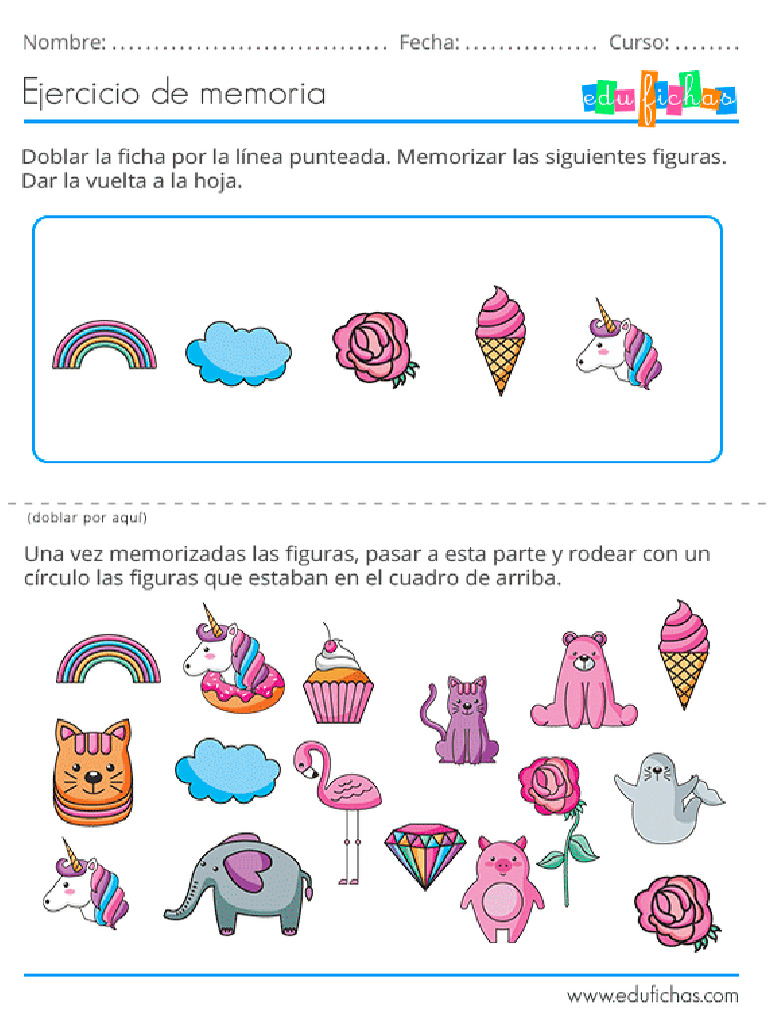 Cuaderno de ejercicios de memoria | PDF