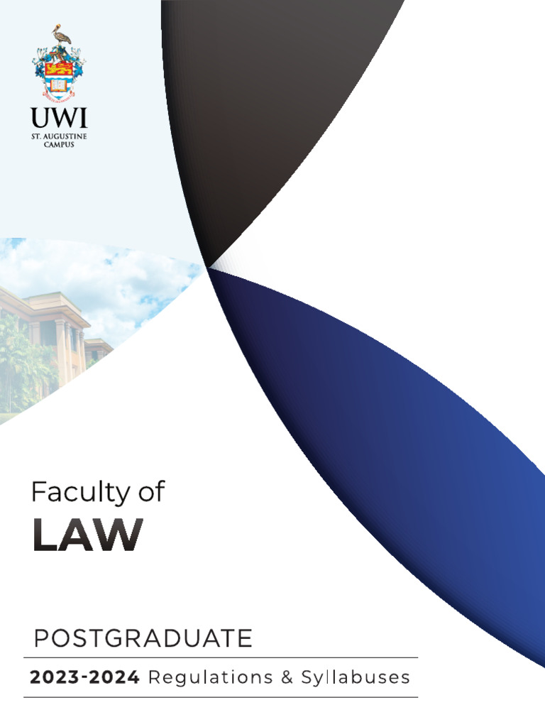 UWI Law Postgraduate Regulations 2023/24 | PDF | Postgraduate Education ...
