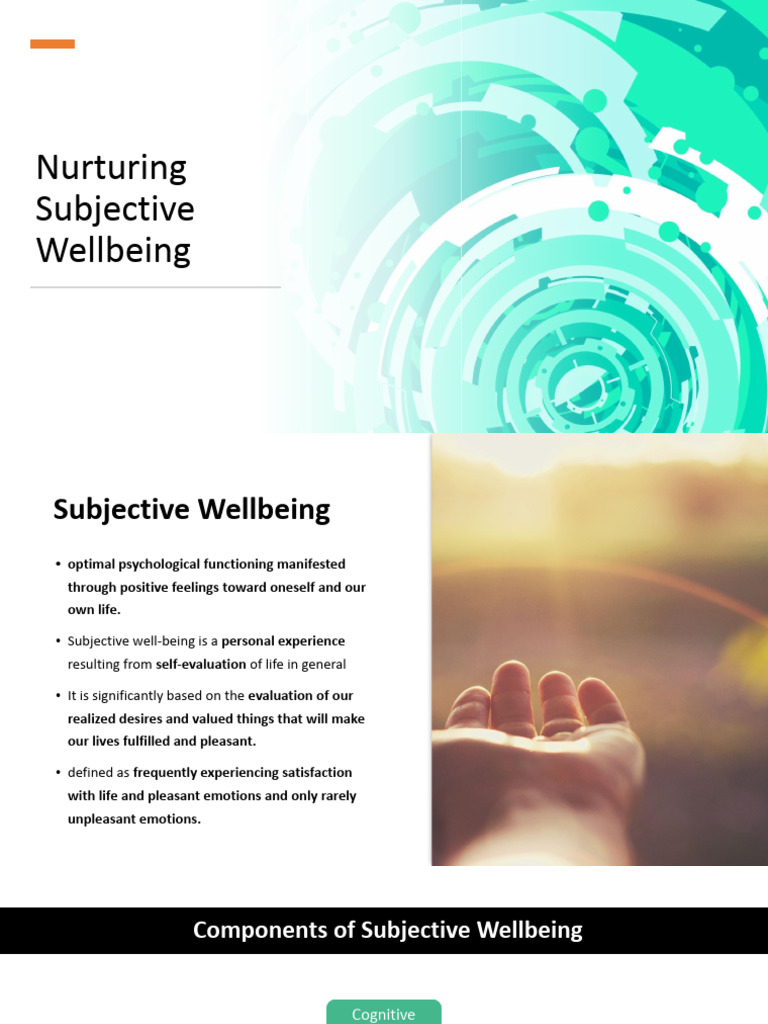 Understanding Subjective Wellbeing Components | PDF | Well Being ...