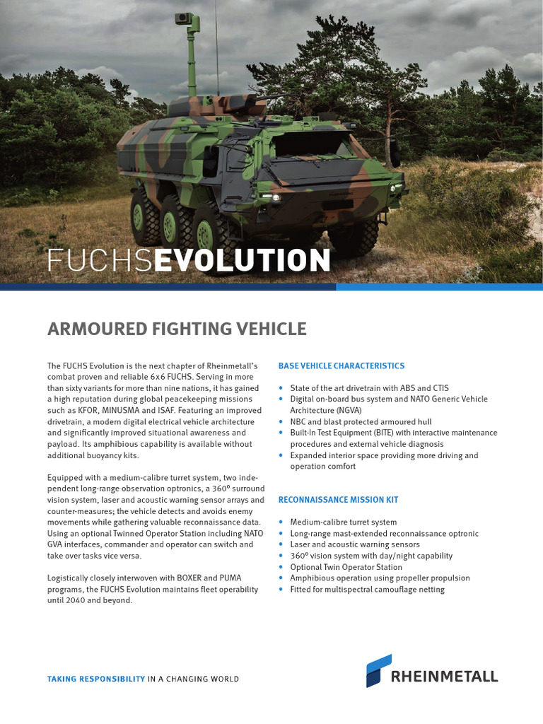 D1152e0624 Fuchs Evolution Amoured Fighting Vehicle | PDF | Transport ...