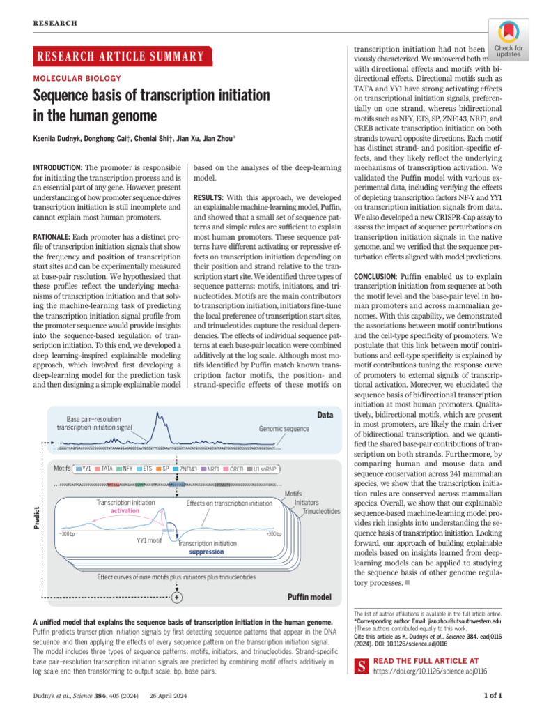 Science Adj0116 | PDF | Promoter (Genetics) | Dna Sequencing