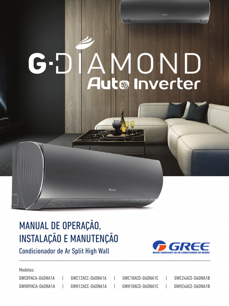 Manual de Instalação Gree R290 | PDF | Ar condicionado | Refrigeração