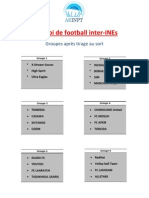 Planning Des Matchs de Football