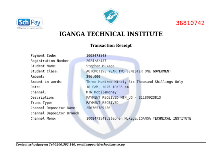 Trans - Reciept 2025 02 18 - 07 - 51 Am | PDF