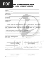 Termo de Responsabilidade de Equipamentos