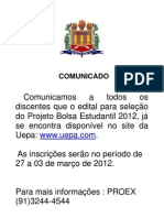 Comunicado 2