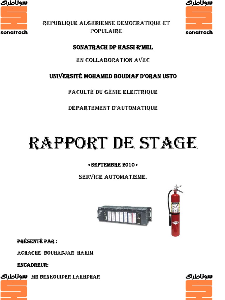 Rapport de Stage  Système d'exploitation  Automate programmable