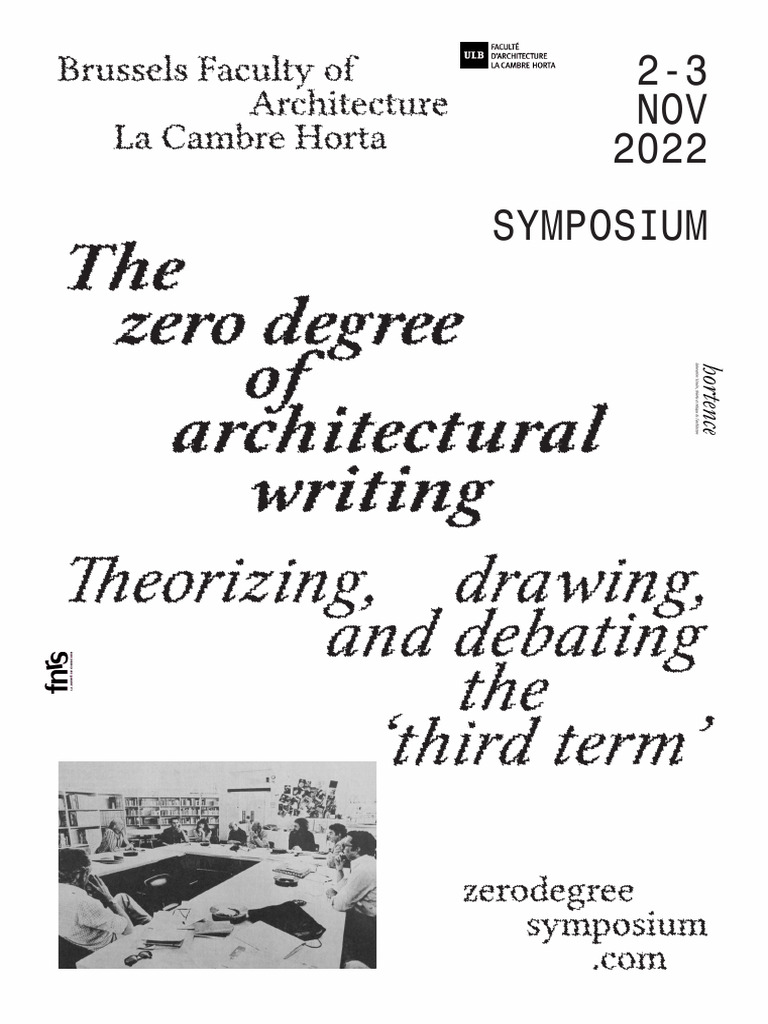 Zero Degree Architectural Writing Symposium | PDF | Semiotics | Concept