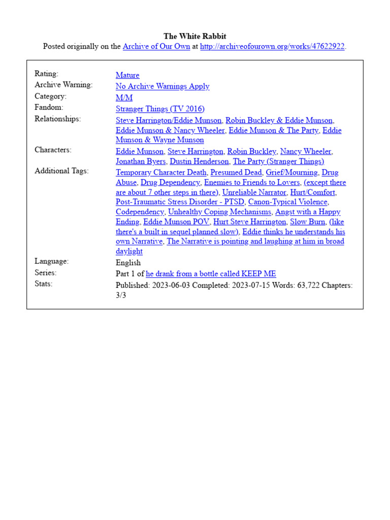 The White Rabbit | PDF