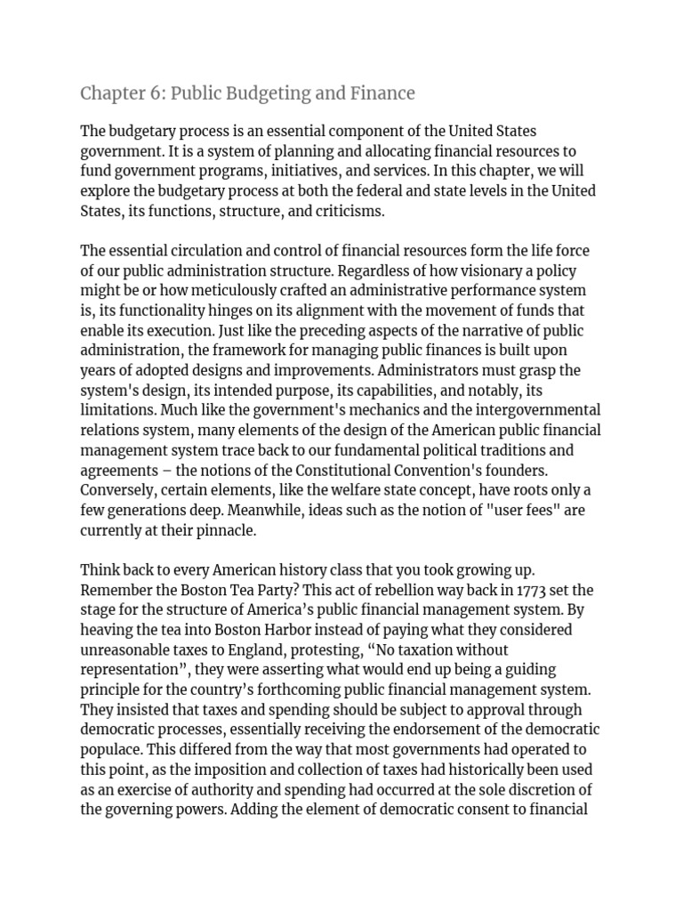 Public Budgeting Principles Explained | PDF | Reconciliation (United ...
