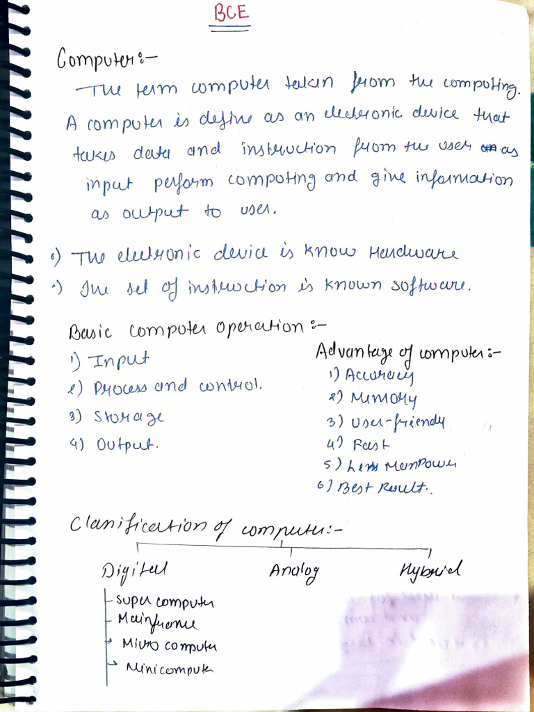 cn-BCE Unit 1 | PDF