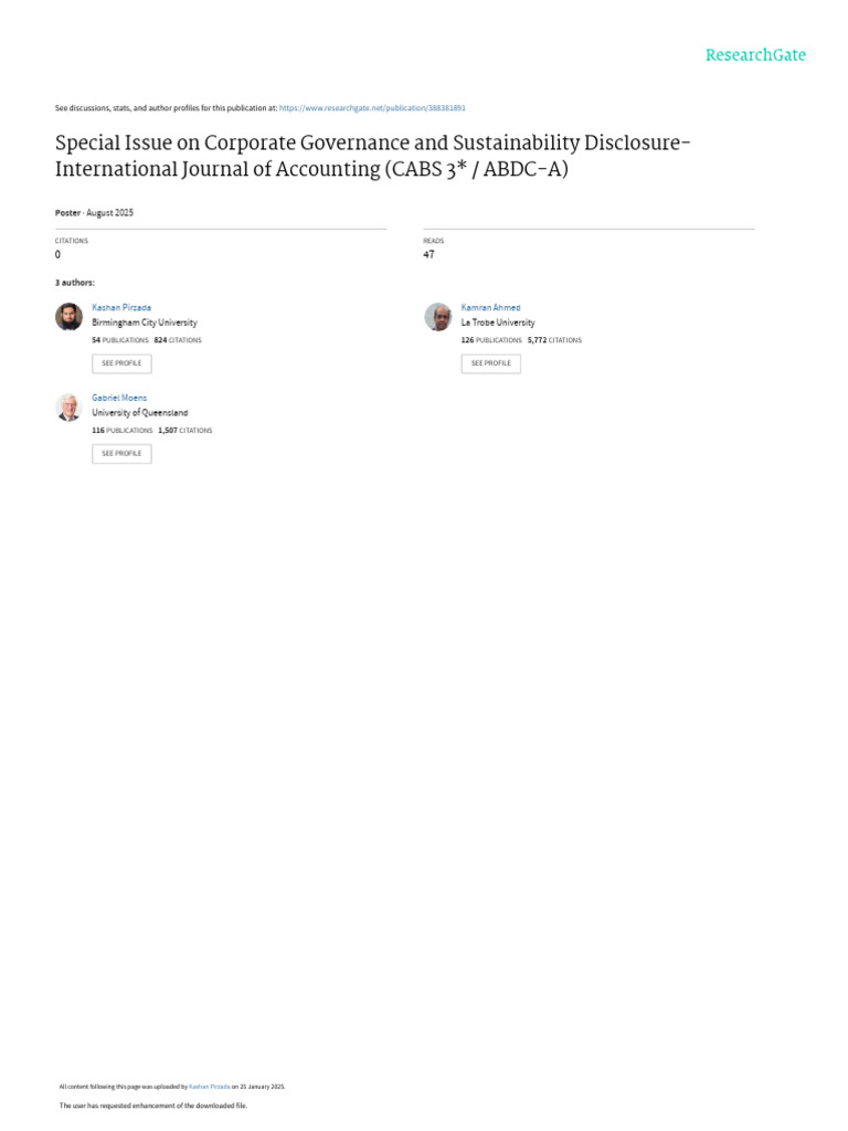 Corporate Governance & Sustainability Insights | PDF | Governance ...