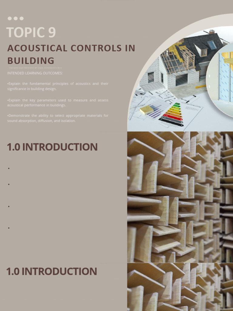 Topic 9. Acoustic Control in Buildings | PDF | Decibel | Pitch (Music)