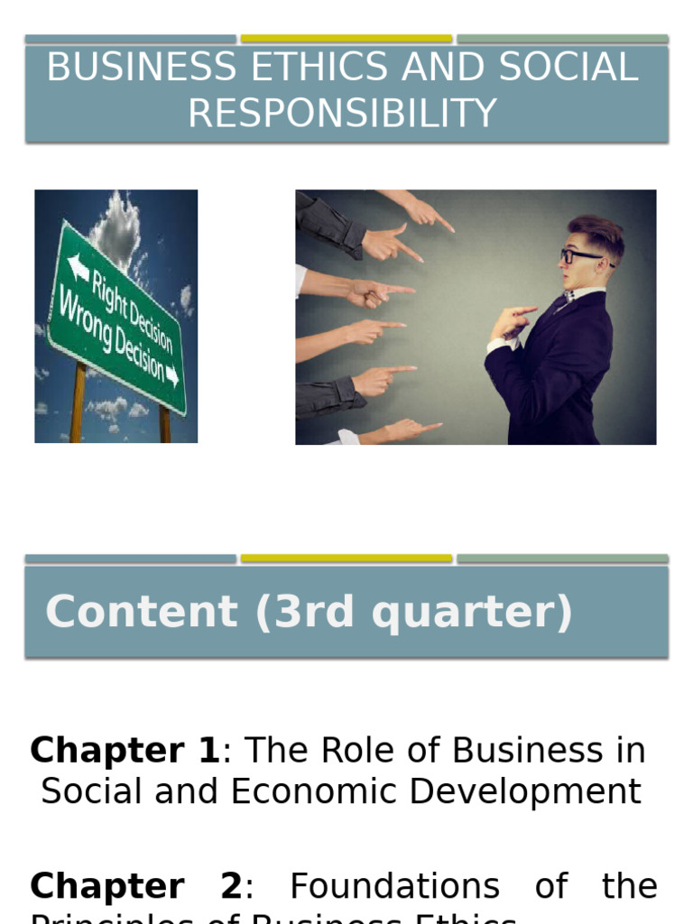 Business Ethics and Social Responsibility | PDF | Prophets And ...
