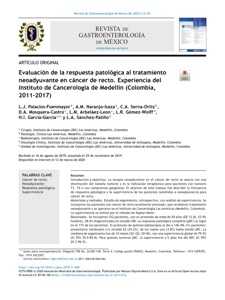 Evaluaci N de La Respuesta Patol Gica Al Tratamiento Neoa - 2021 ...