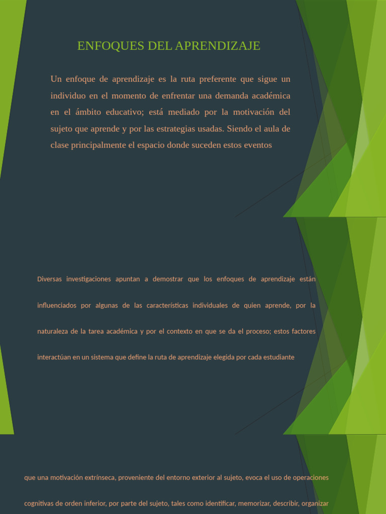 Enfoques y Realidades del Aprendizaje Docente | PDF | Aprendizaje ...