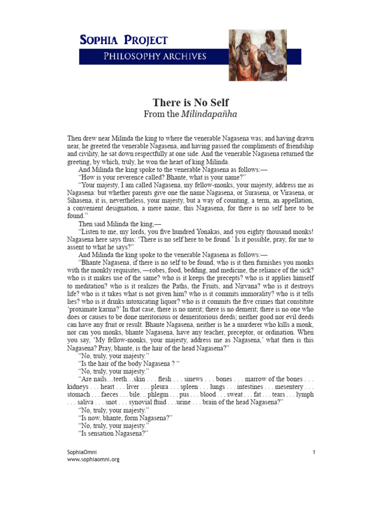 Buddhism - No Self | PDF | Indian Philosophy