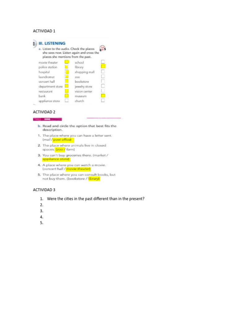 Answer The Activities in The Student S Book and Uploaded. | PDF