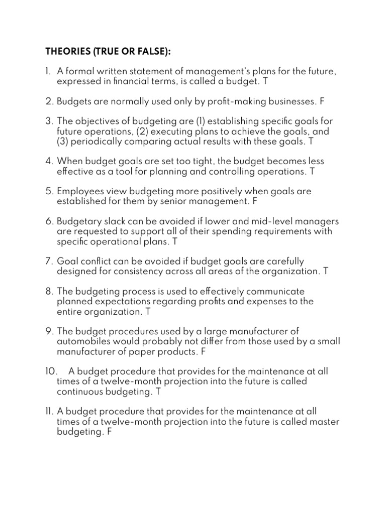 Budgeting Principles and Practices | PDF | Budget | Expense