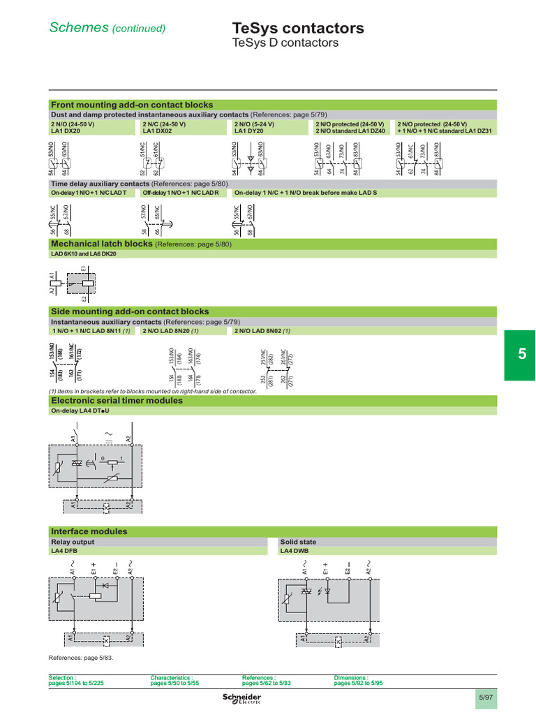 Schneider Contactor Selection Guide | PDF