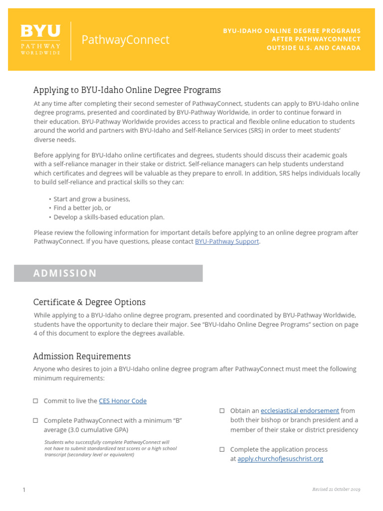 Help Applying To Online Degree Programs - Outside U.S. and Canada | PDF ...