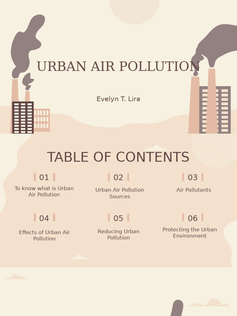 Urban Air Pollution: Causes & Effects | PDF | Air Pollution | N Ox