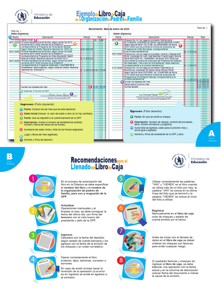 Libro de Caja | PDF | Cheque | Economias