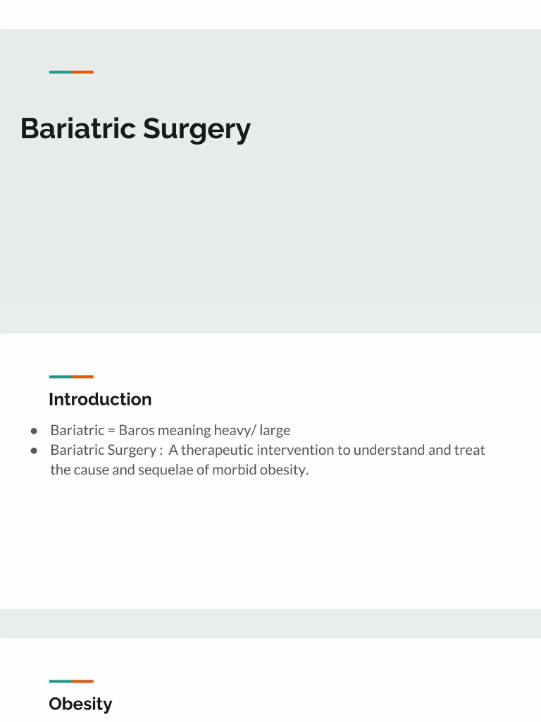 Bariatric Surgery PG Oe | PDF