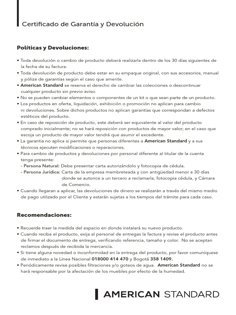 Certificado de Garantia AMSTD CO Visual v.2 1 | PDF