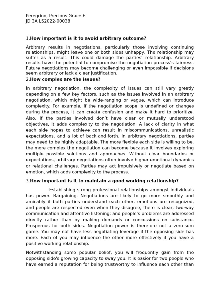 Key Factors in Effective Negotiation | PDF | Negotiation | Social ...